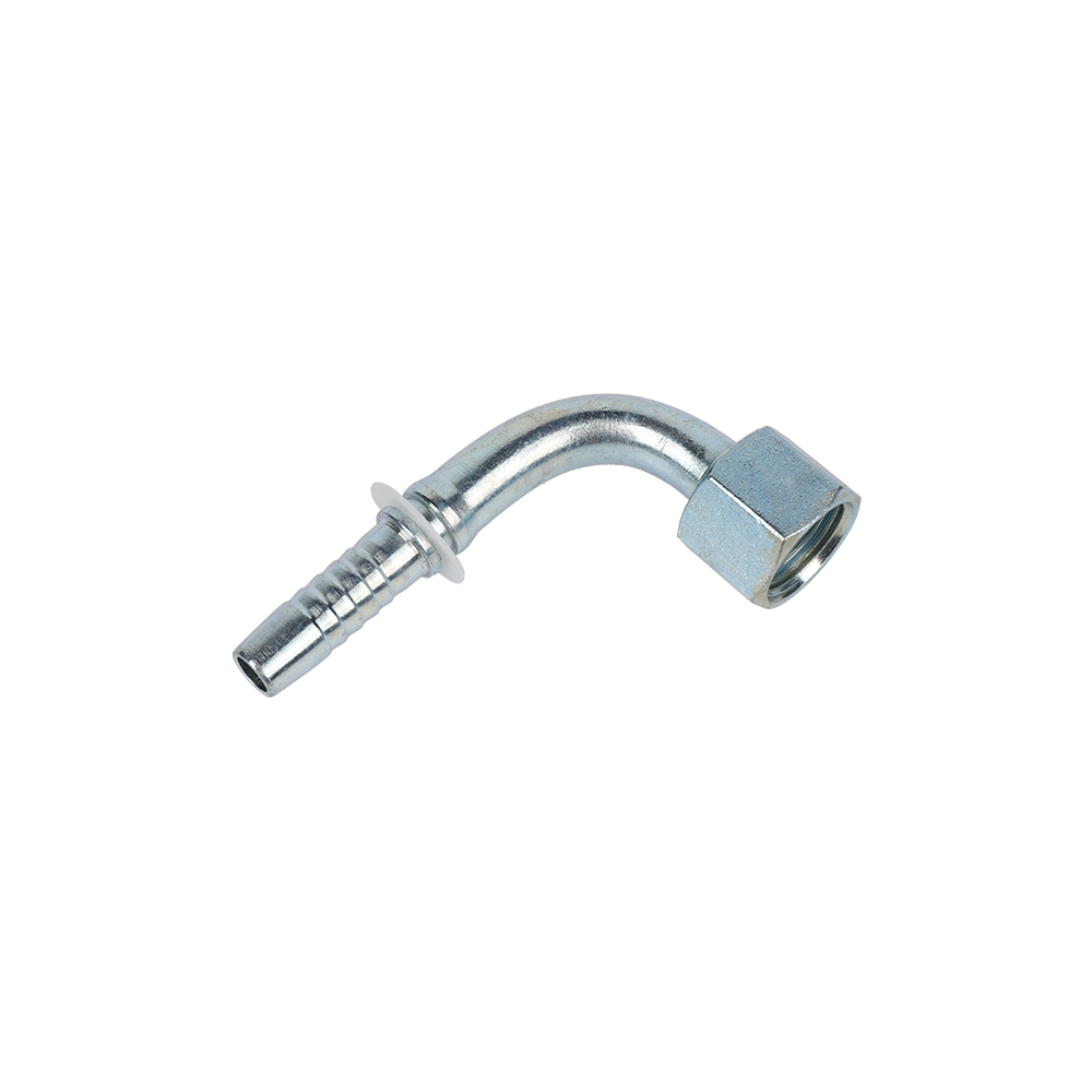 Metric Hose Fitting 20491, 90 Degree Bend Hose Fitting