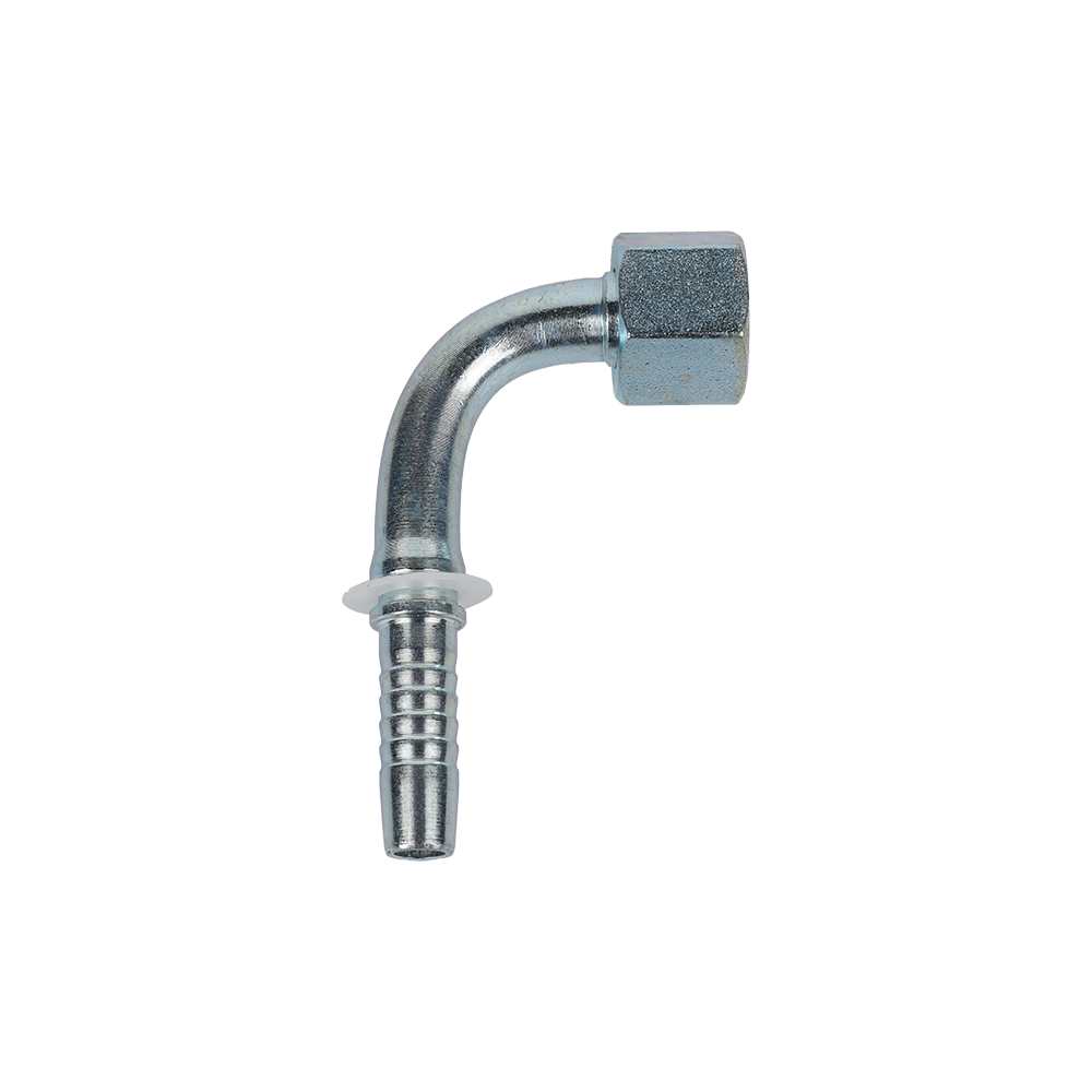 Metric Hose Fitting 20491, 90 Degree Bend Hose Fitting