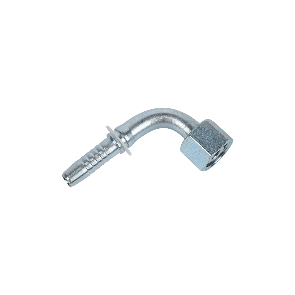 Metric Hose Fitting 20491, 90 Degree Bend Hose Fitting