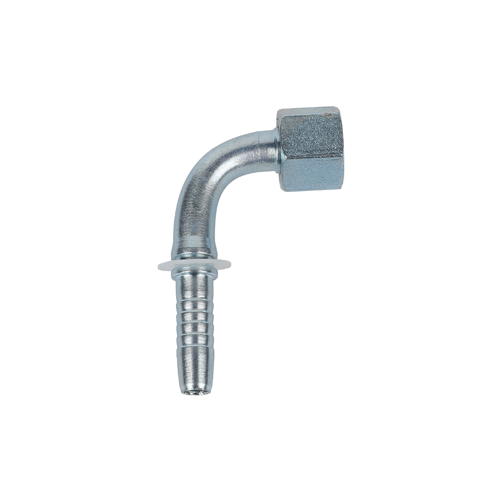 Metric Hose Fitting 20491, 90 Degree Bend Hose Fitting