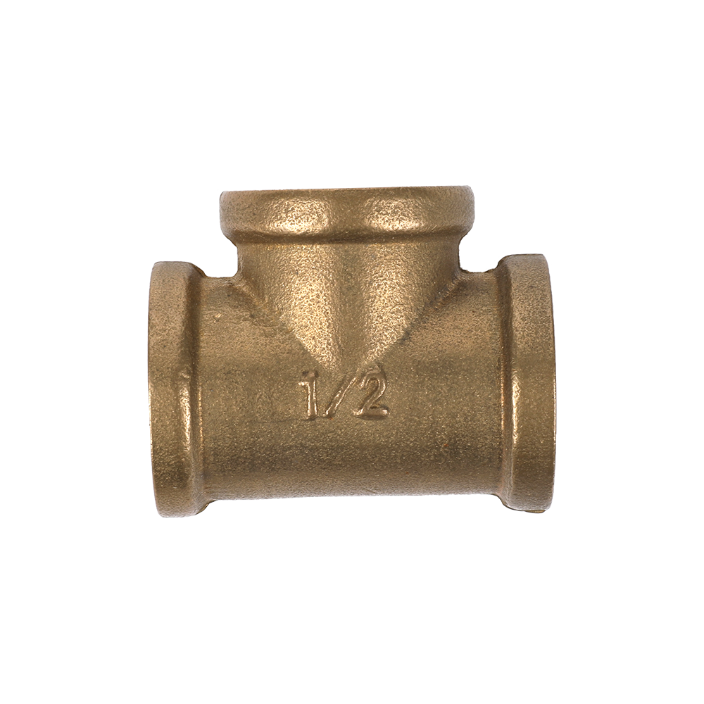 Brass Female Threaded Reducer Tee, Copper Pipe Fitting Female Threaded Pipe