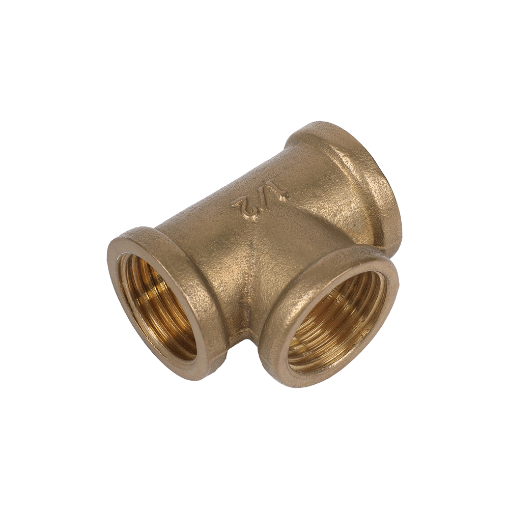 Brass Female Threaded Reducer Tee, Copper Pipe Fitting Female Threaded Pipe