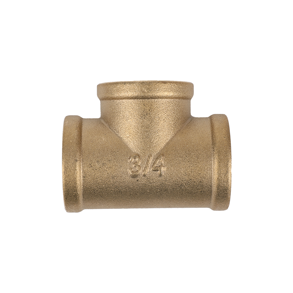 Brass Female Threaded Reducer Tee, Copper Pipe Fitting Female Threaded Pipe