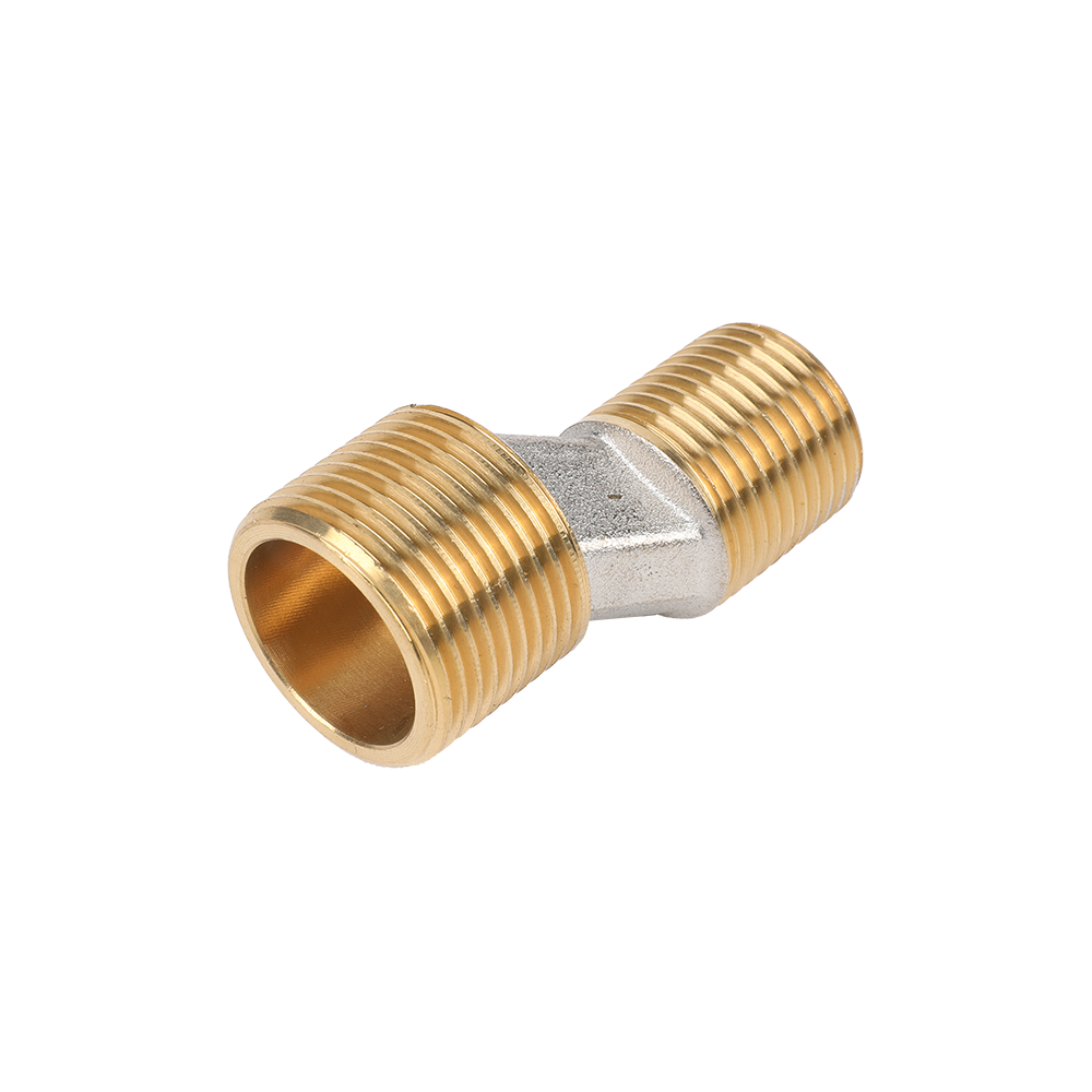 Brass Mixer Connectors, Hexagonal Nipple Brass Fittings Plumbing Connection Fittings