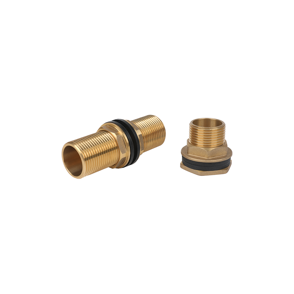 Water Tank Connector And Garden Hose Shut-Off Valve Kit, Brass With Rubber Gasket