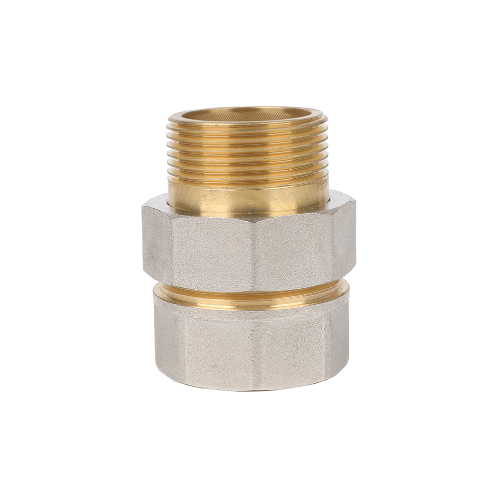 Brass Straight Pipe Couplings, Copper Pipe Couplings With Female Thread Connection