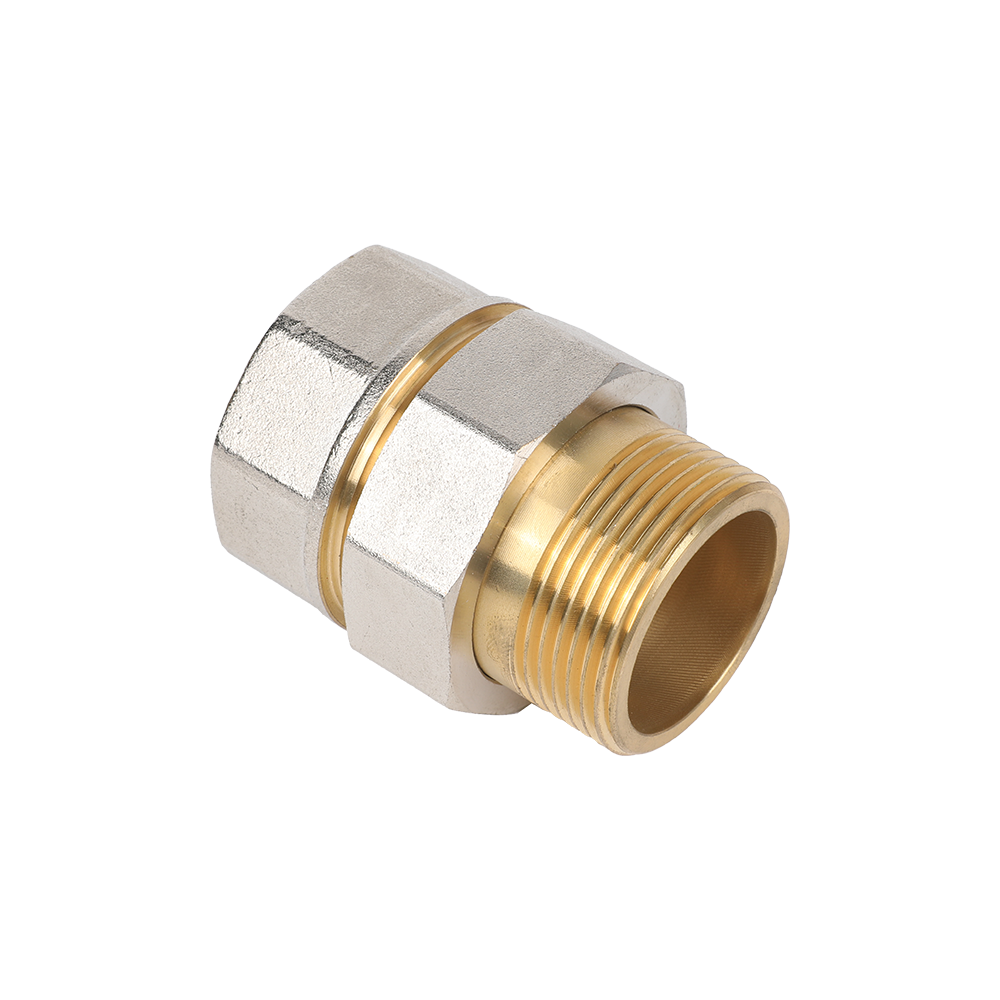 Brass Straight Pipe Couplings, Copper Pipe Couplings With Female Thread Connection