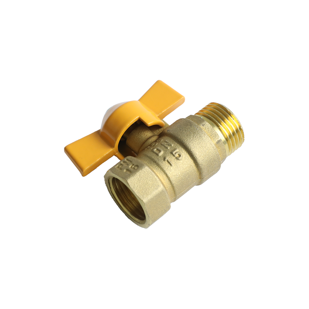 Male and Female Ball Valve with Butterfly handle